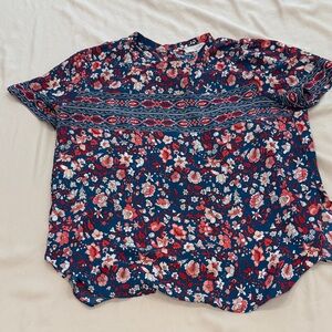 Floral Print Women's Top
